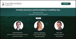Portfolio Emissions and the Ambition-Credibility Gap (Scientific Portfolio)