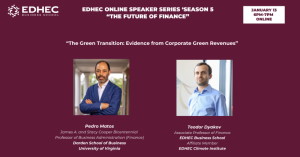 The Green Transition: Evidence from Corporate Green Revenues (EDHEC Speaker Series)