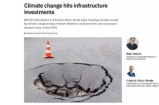 Capital Monitor - Climate change hits infrastructure investments