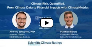 Video - Climate Risk, Quantified - From Climate Data to Financial Impacts with ClimateMetrics