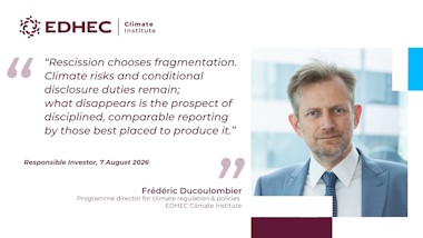 Press - SEC’s climate disclosure rollback is not a return to materiality