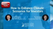 A Great Success for the Webinar 'How to Enhance Climate Scenarios for Investors'