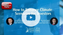 Riccardo Rebonato and Dherminder Kainth - How to Enhance Climate Scenarios for Investors - EDHEC Risk Climate Webinar