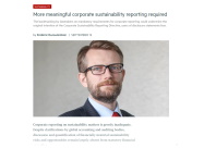 More meaningful corporate sustainability reporting required - The Banker - 12-09-2023